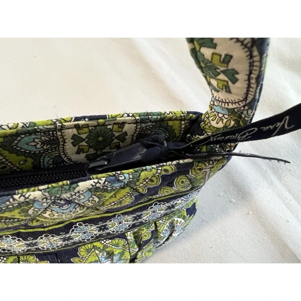 Vera Bradley Hannah‎ Purse Hand Bag Cambridge Pattern Blue Green Paisley Quilted